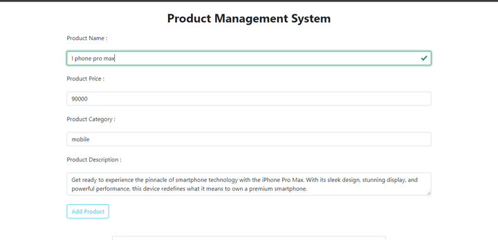 Product Management System