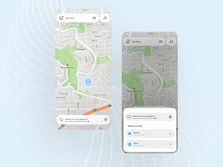 Navigation App Design (Waze App Redesign)