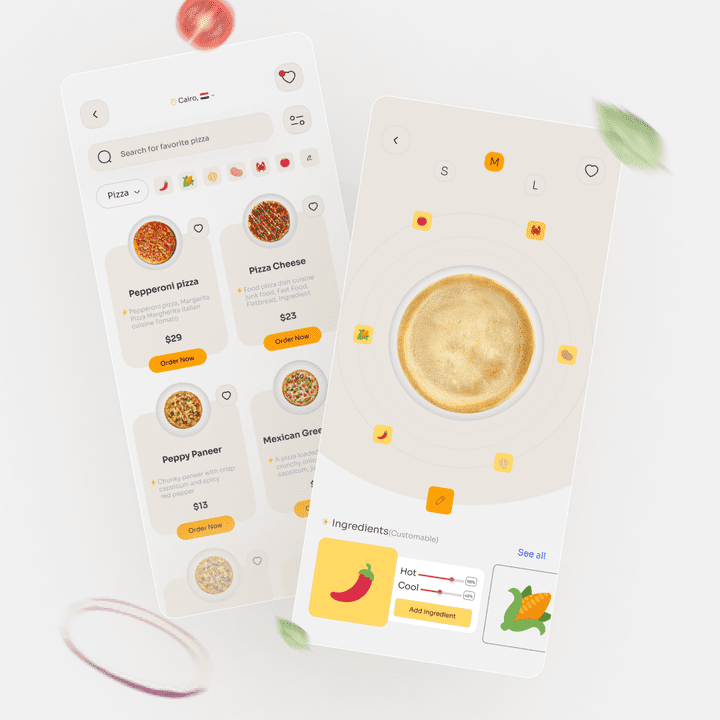 Food App Design (Pizza Delivery App)