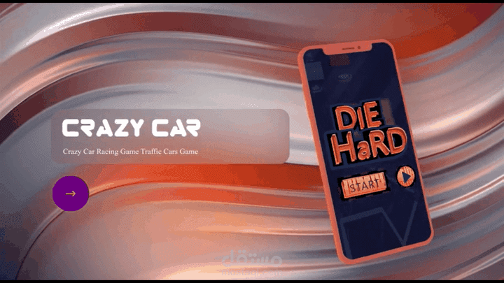 لعبة سباق سيارات تطبيق uxui crazy car