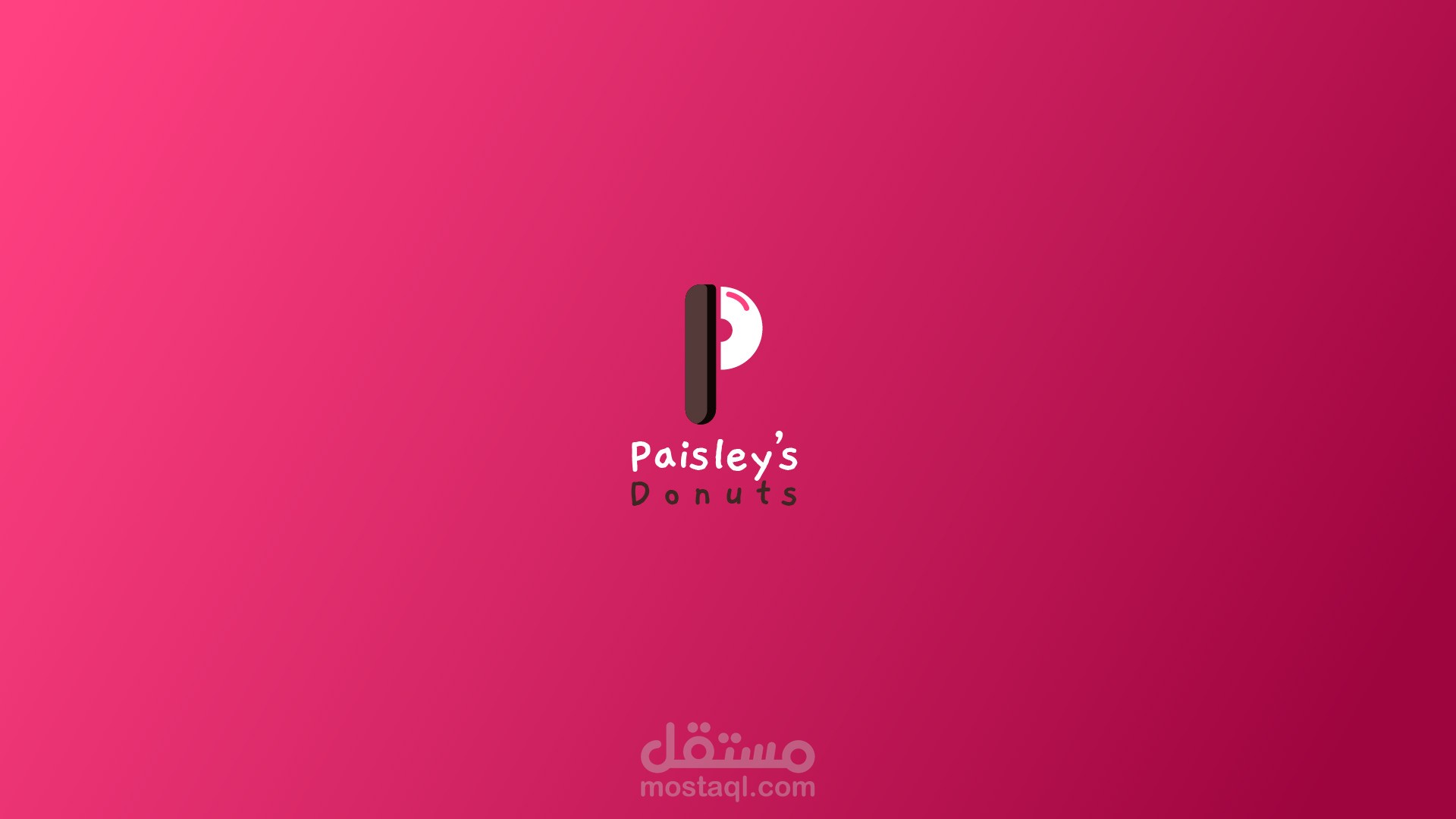 paisley's donuts logo design & brand identity