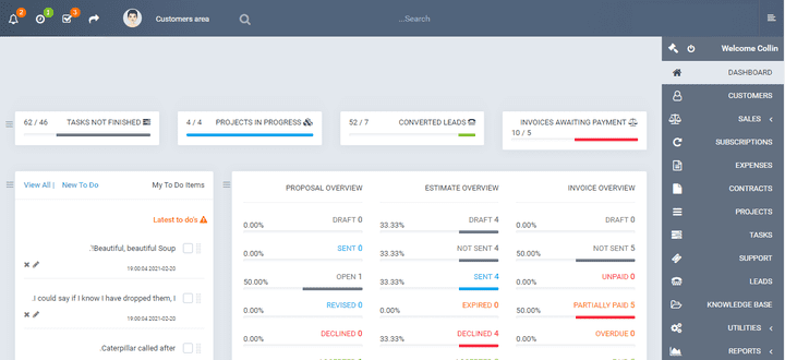 سيستم crm لشركه هندسيه كامل