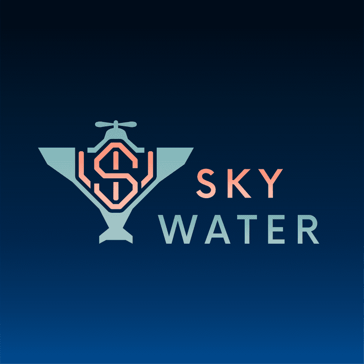 شعار لشركة سياحة طيران:  Sky Water