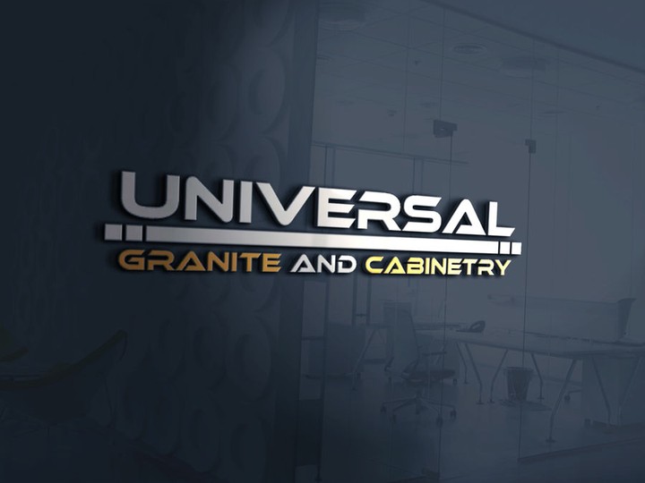 Universal granite and cabinetry  Logo Design