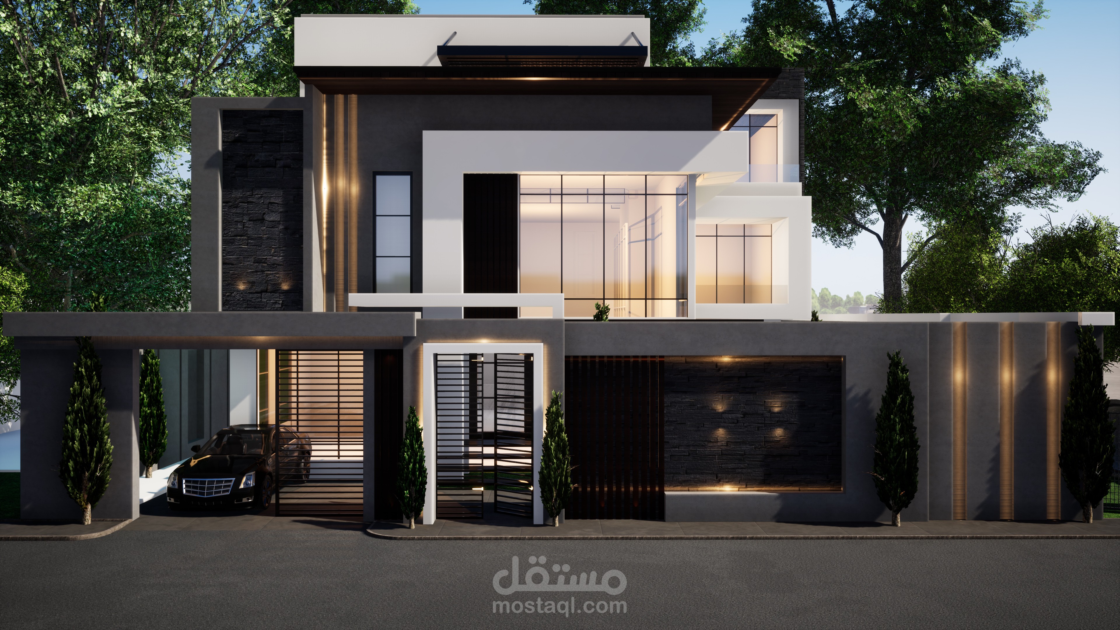 اعادة تصميم واجهات فيلا سكنية