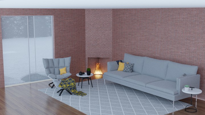 3d living room