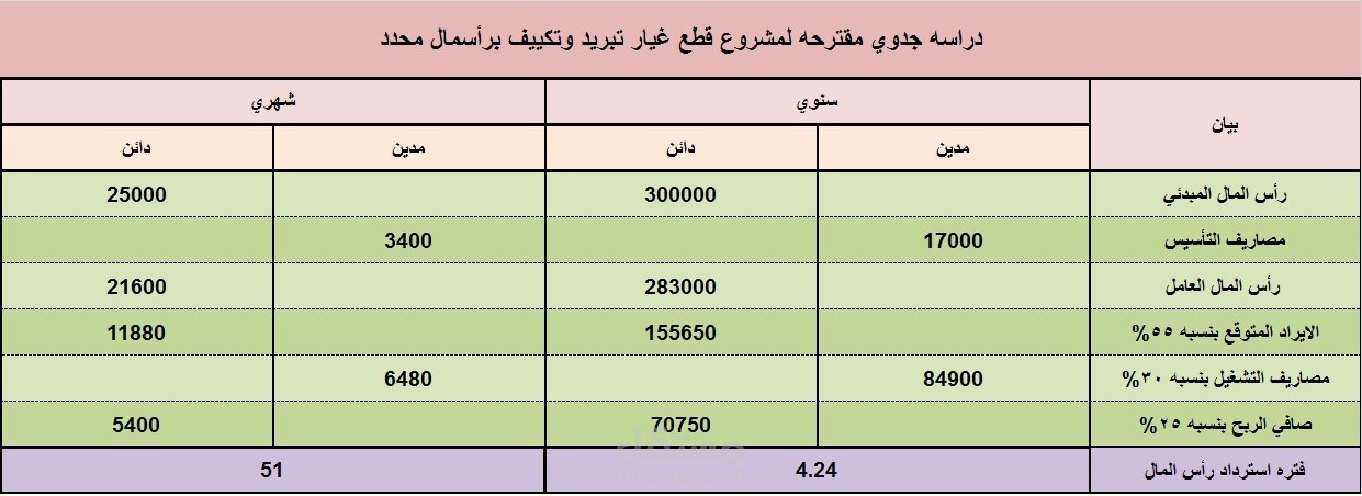 دراسه جدوي بسيطه