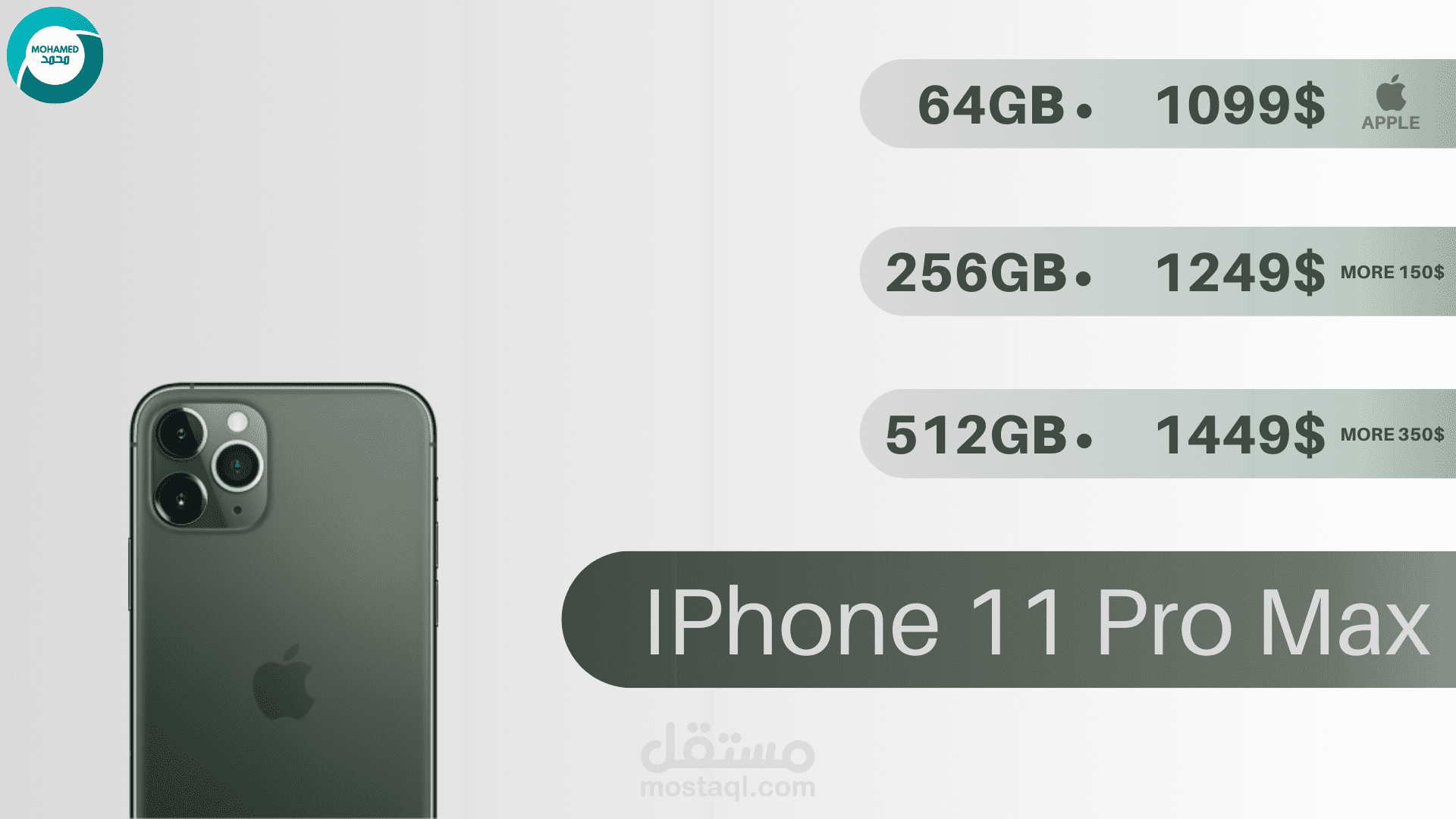 APPLE IPhone 11 Pro Max Design تصميم لأيفون 11 برو ماكس