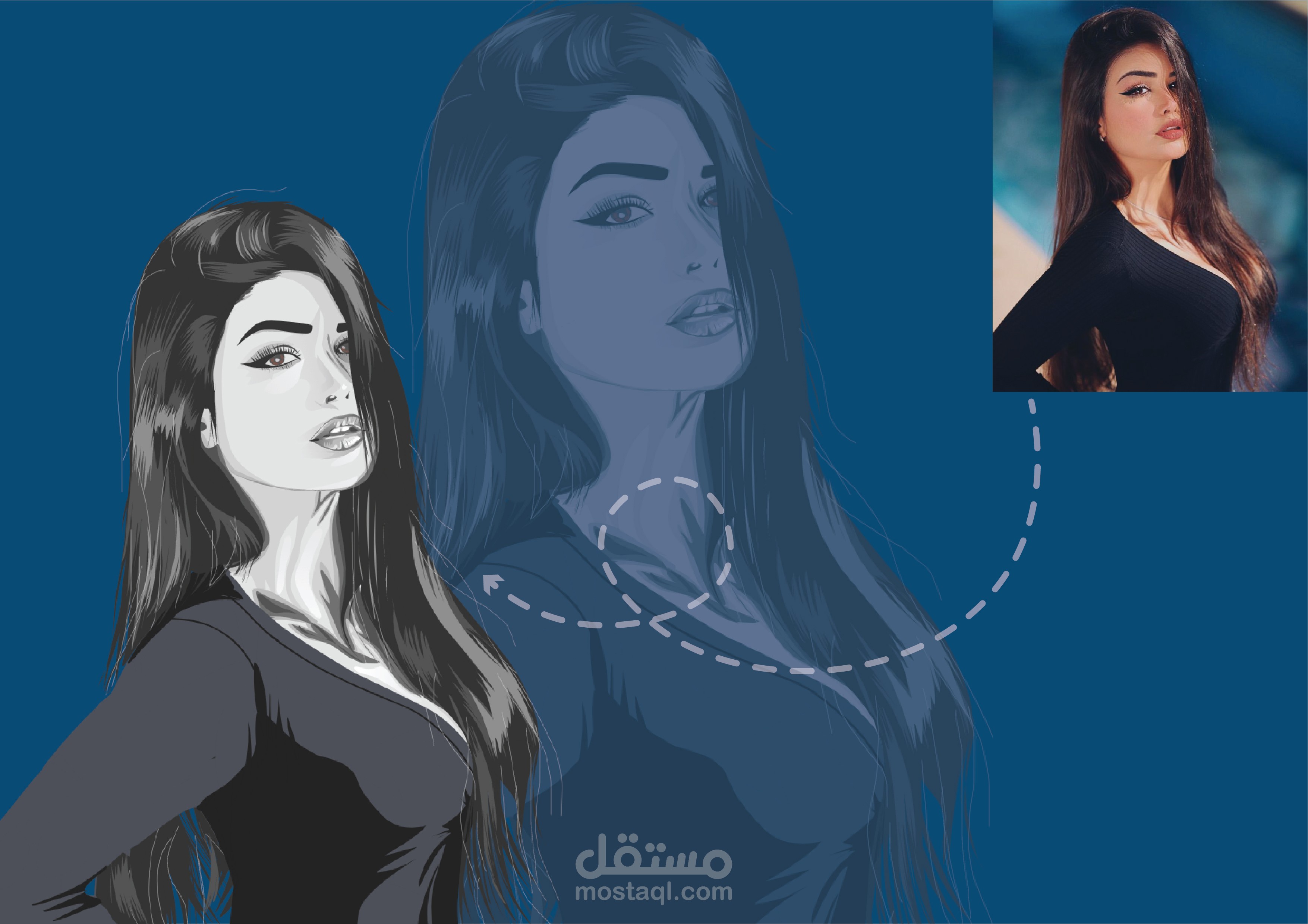 فيكتور بورتريه Vector portrait