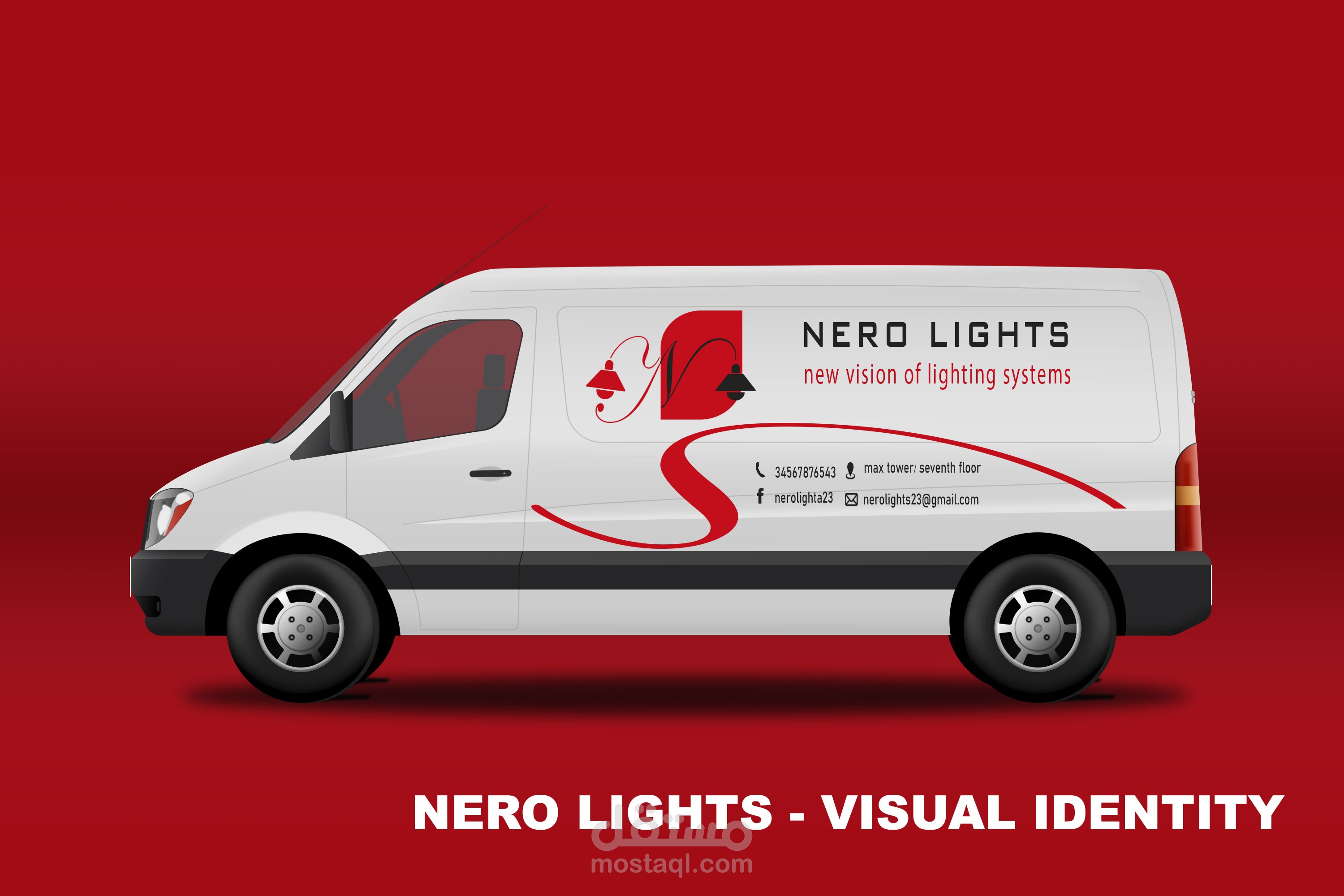 هوية بصرية لشركة NERO LIGHTS