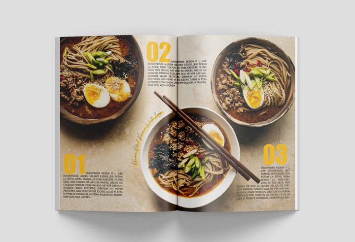 Magazine Food design