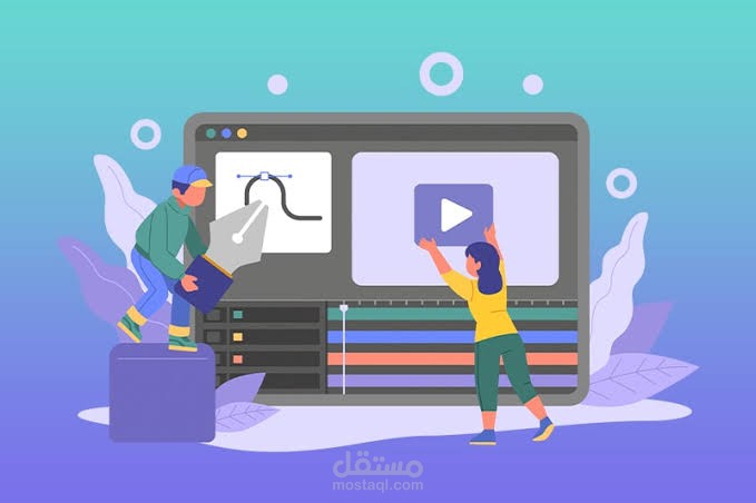 تصميم موشن جرافيك وفيديوهات إعلانية قصيرة