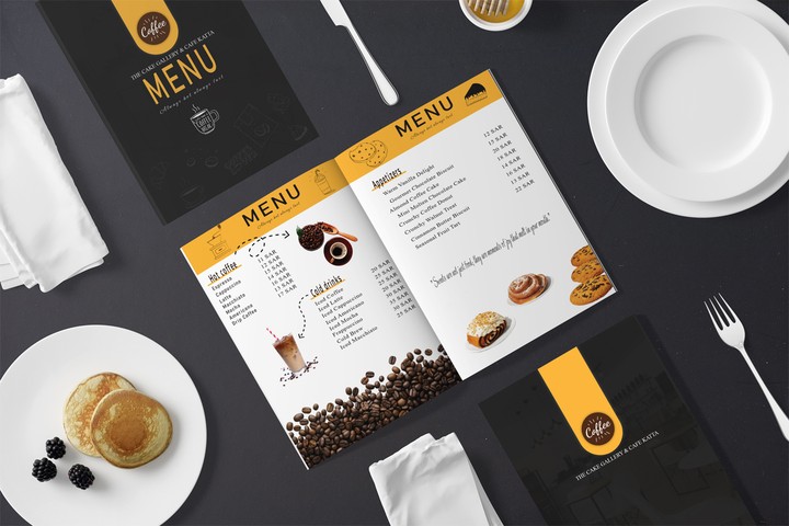 تصميم قائمة طعام (Menu)