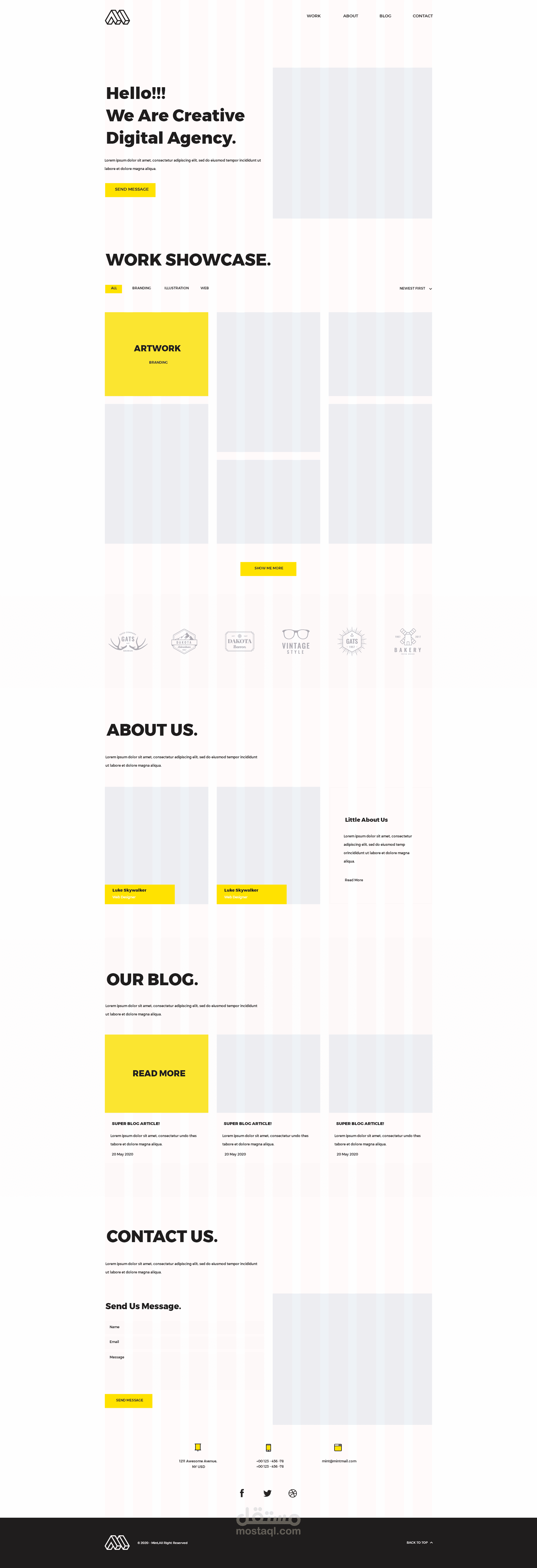 Mint -landing page