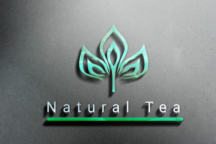 (تصميم شعار لوغو لوقو تصميم احترافي)شعار للشاي الطبيعي