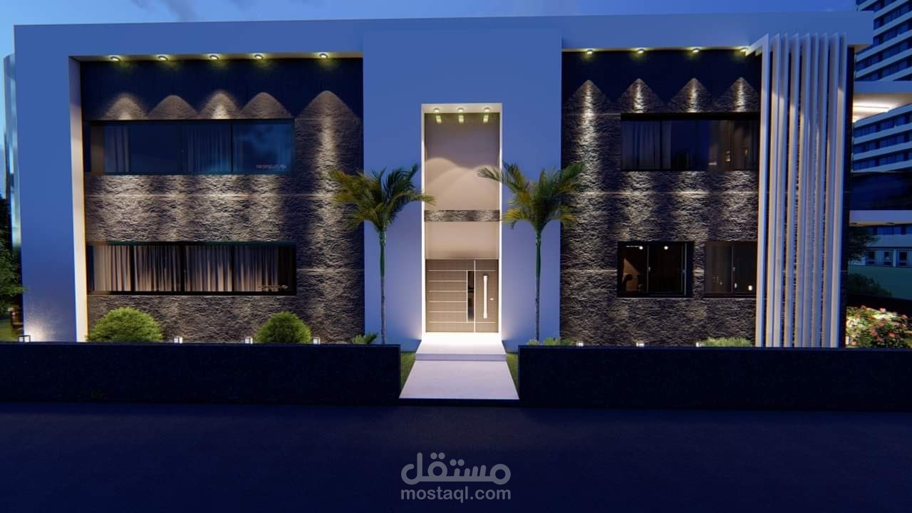 تصميم فيلا خارجي