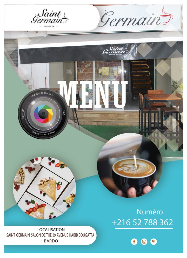 menu café