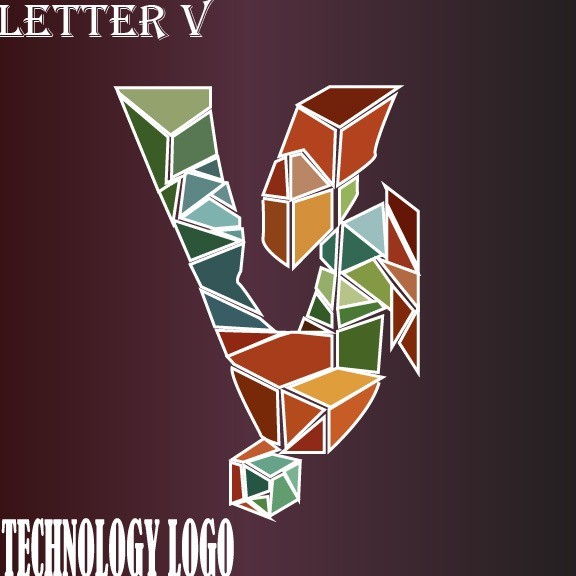 Logo with letter V