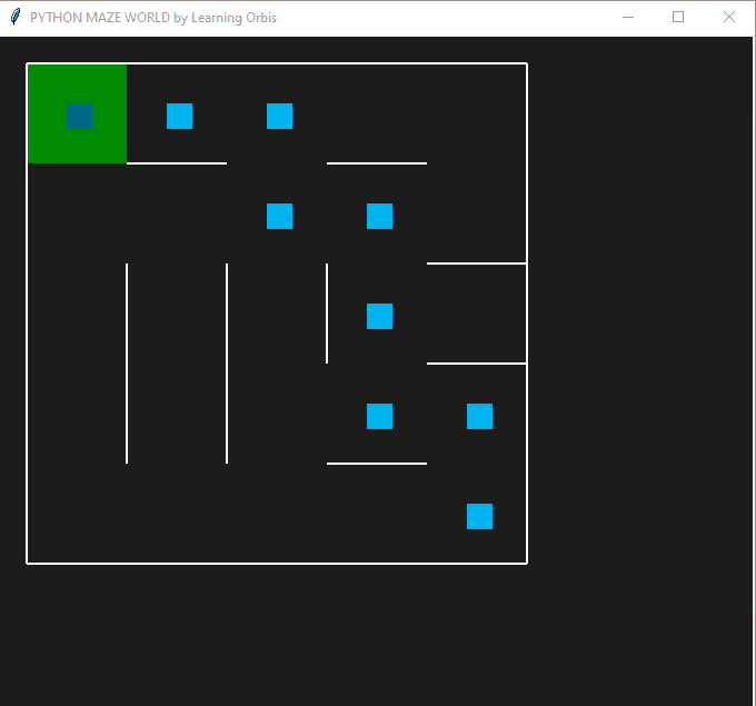 Reinforcement learning : Q learning algorithm for maze solving