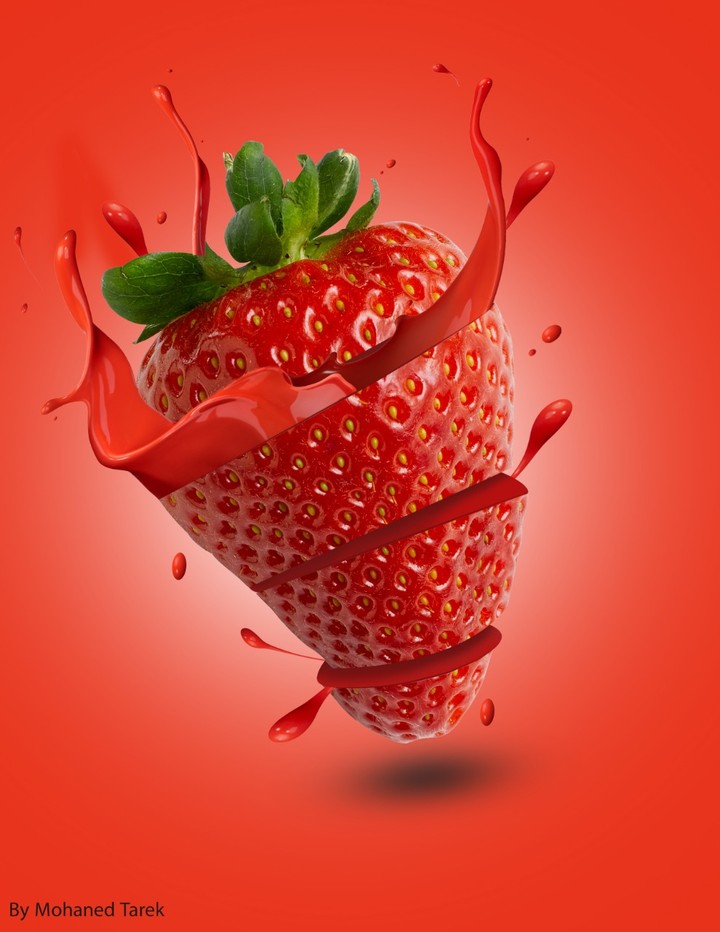 Poster Design Strawberry Flavor