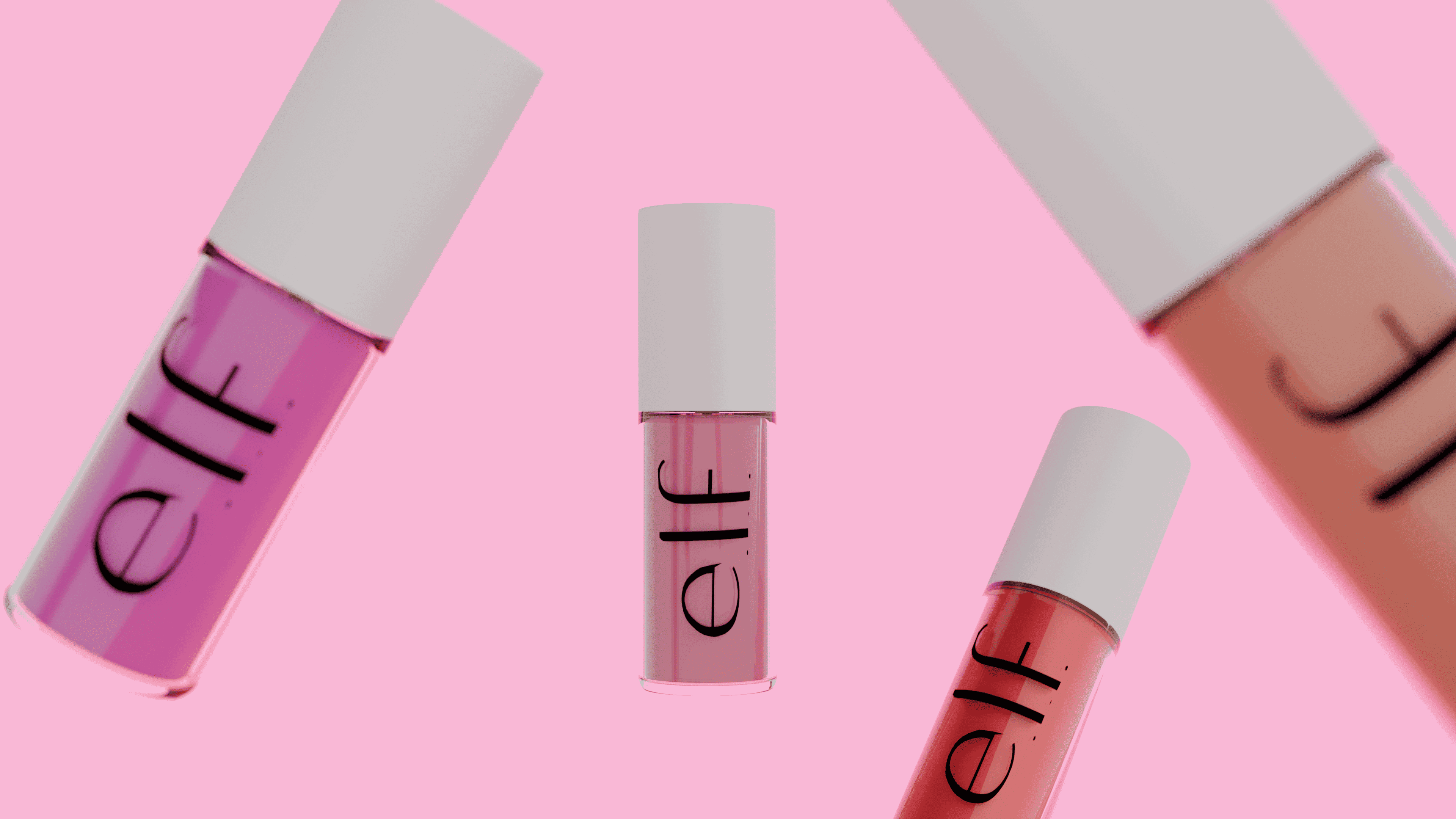 تصميم ثلاثي الأبعاد واقعي لمنتج Lip Gloss تجميلي