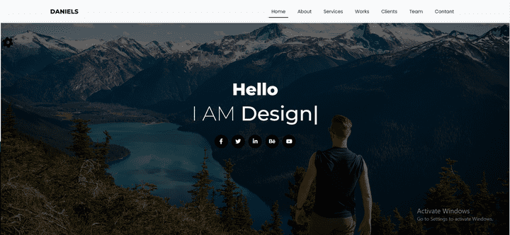 landing page