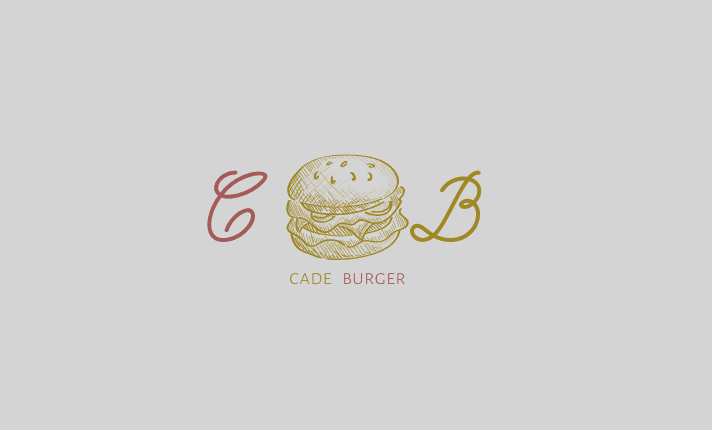 logo for cade burger