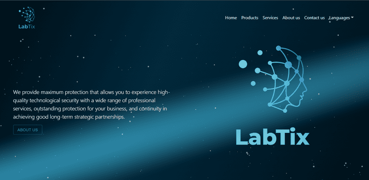 Labtix Technology , موقع الكتروني لشركة تكنولوجيا معلومات وأمن سيبراني