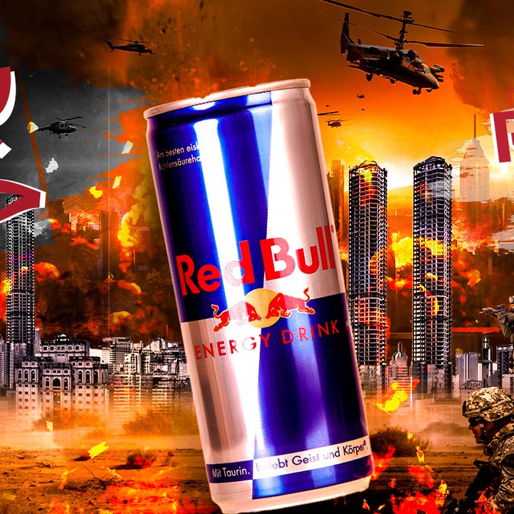 تصميم سوشيال مديا لمشروب red bull