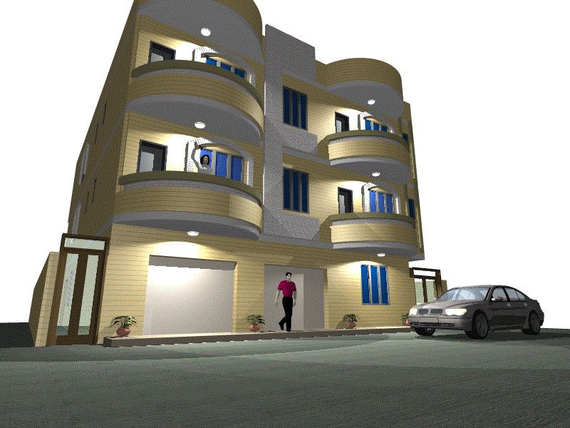 تصميم مبني سكني         Residential building design