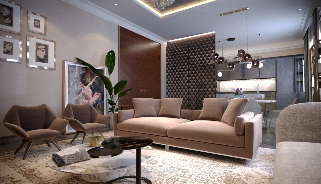 تصميم شقة سكنية