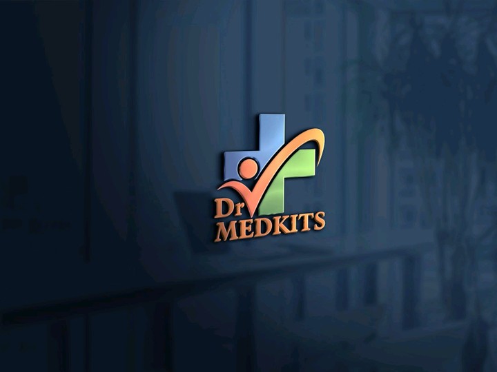 DR MEDKITS medical logo design