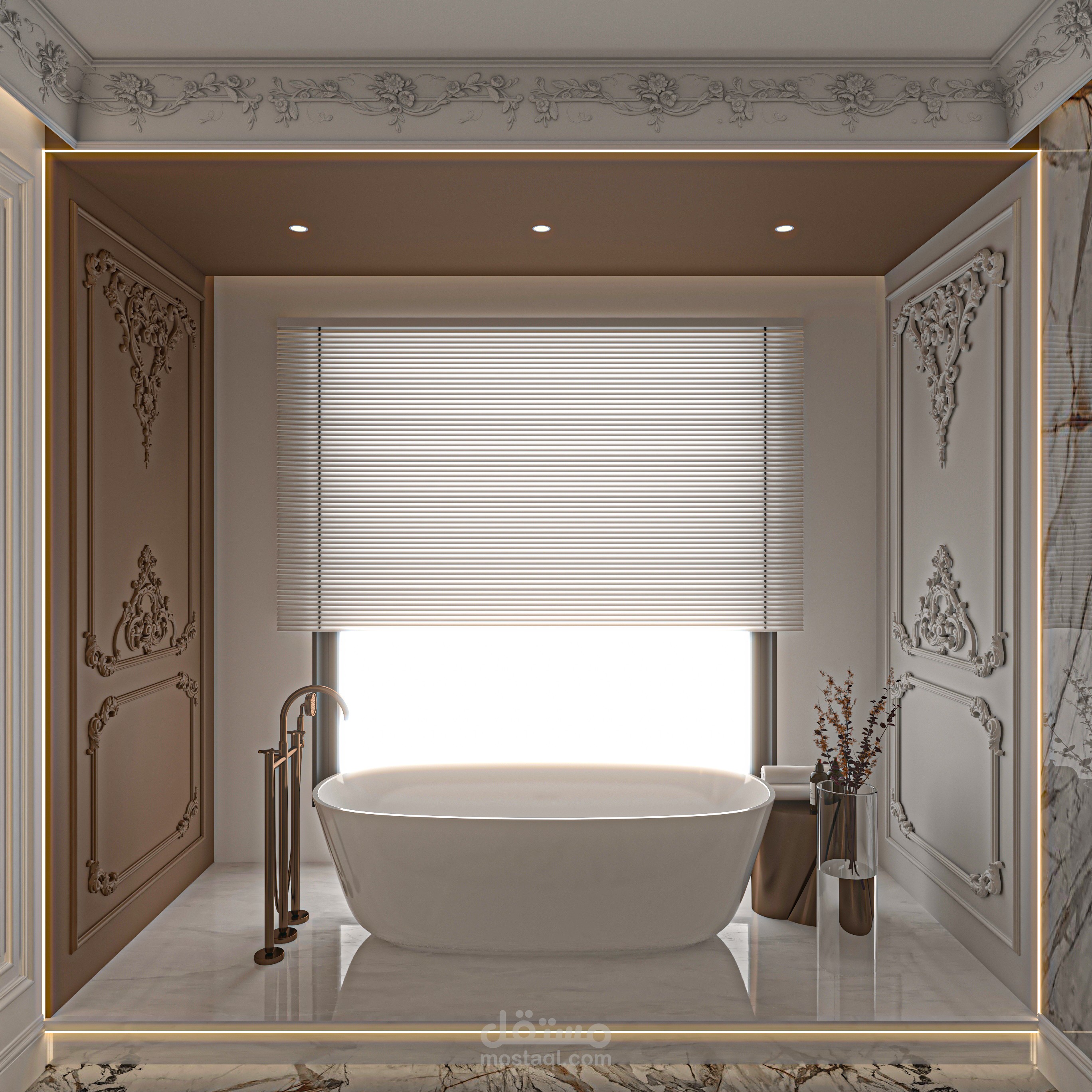 Queen Luxury Bathroom | مستقل