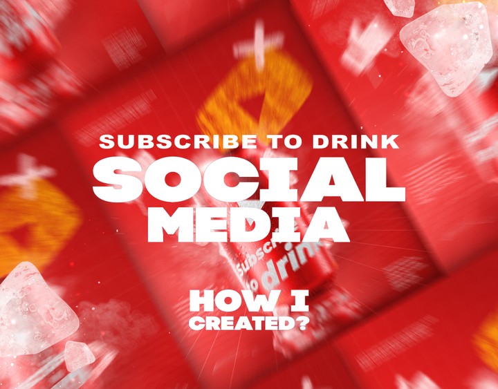 Subscribe to Drink social media design