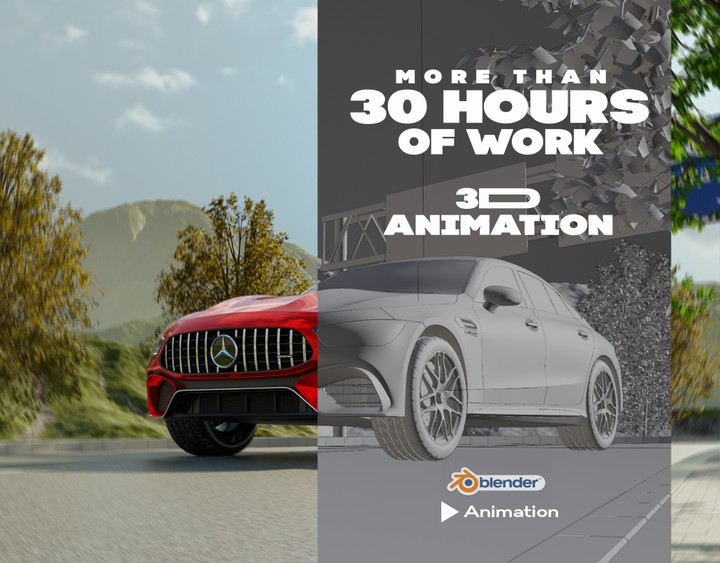 3D Mercedes Animation