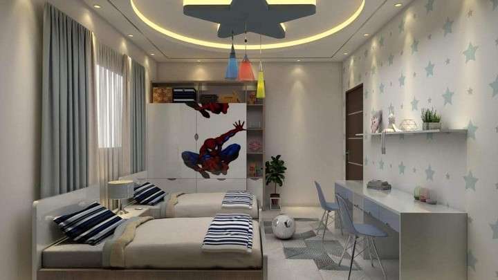 تصميم داخلي لشقة سكنية في مدينة خانيونس في قطاع غزة