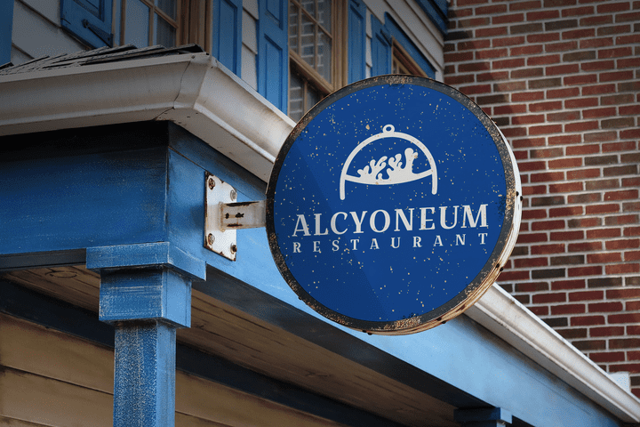 ALCYNEUM Restaurant Logo design