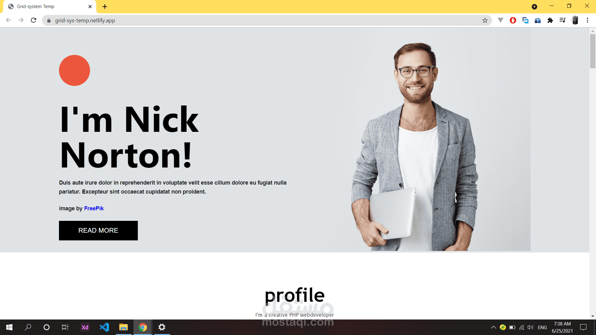 portfolio for Nick norton