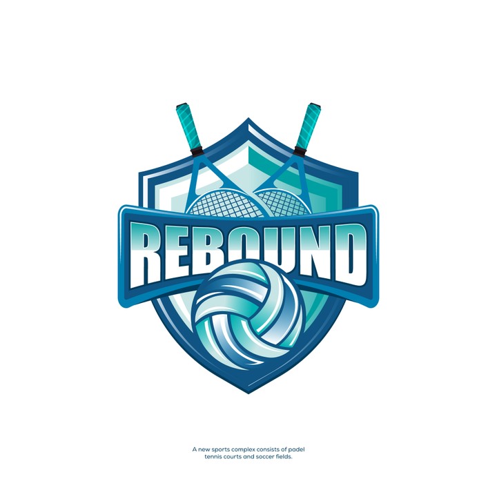 تصميم شعار إحترافى لمجمع ألعاب لكرةالقدم و التنس Rebound