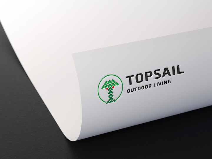 تصميم شعار لشركة Topsail لرصف و تشجير المدن الجديدة