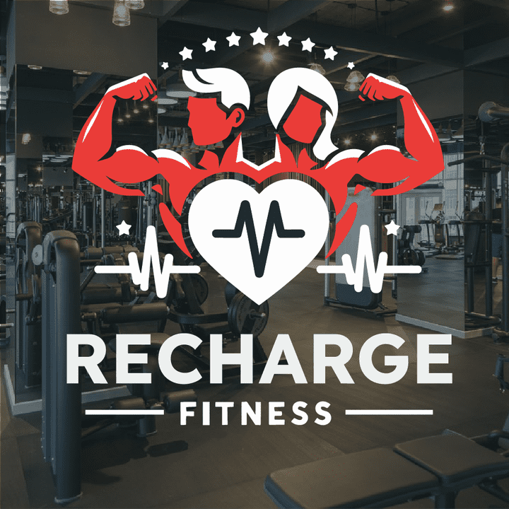 RECHARGE FETNESS LOGO DESIGN