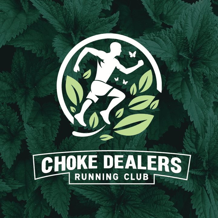 choke dealers running club logo design