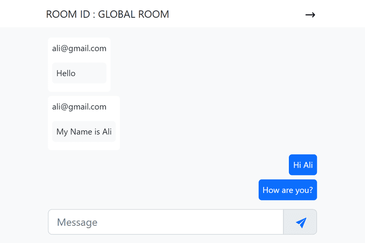 Rooms Chat Web App