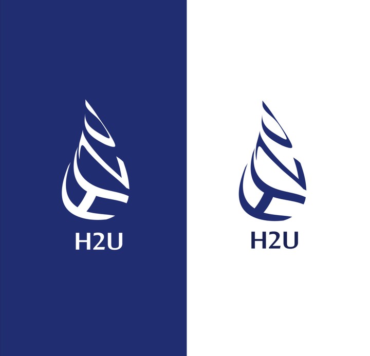 شعار لشـــركة H2u للمياه