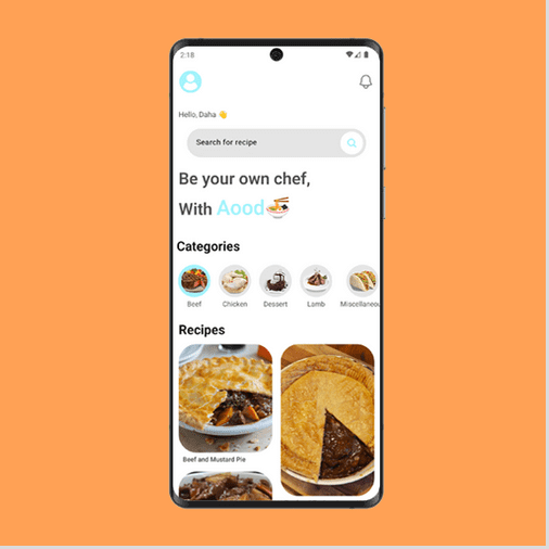 Aood Food Recipe App