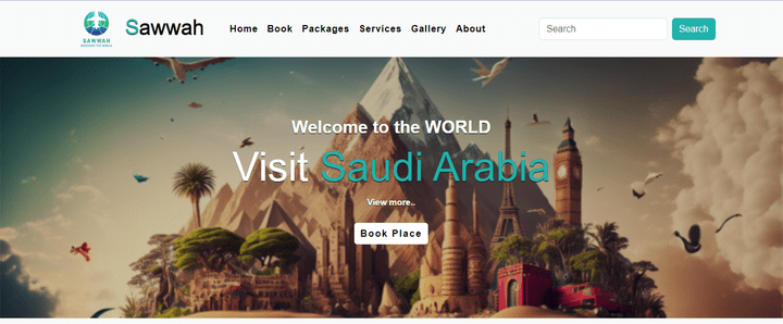 تطوير مواقع لشركات سياحية Travel, Sawwah