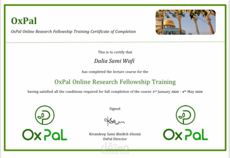 Certificate For Research Fellowship Training Certificate For Research Fellowship Training