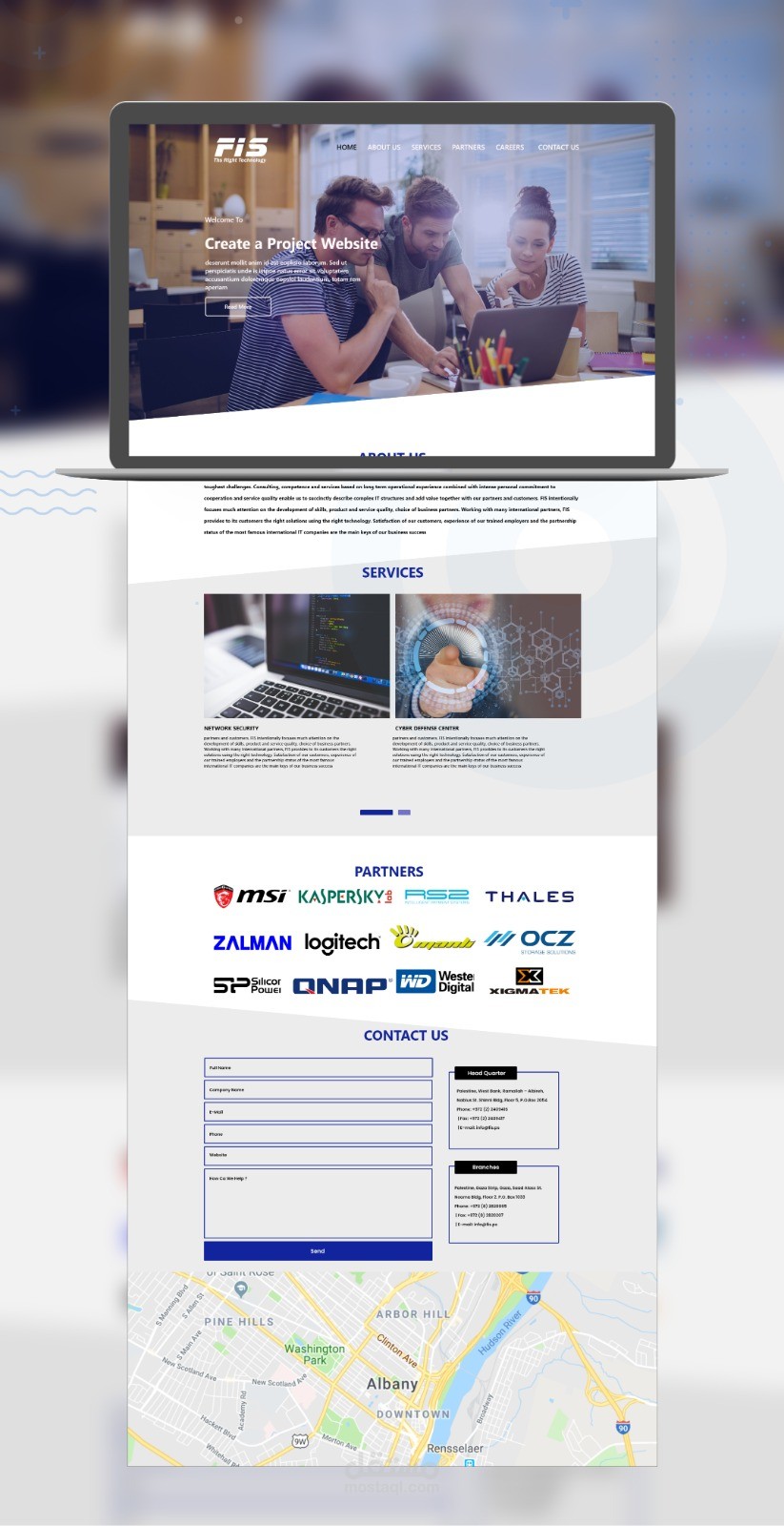 Fis website redesign | مستقل