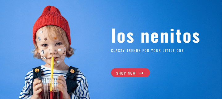 1- صفحة هبوط ( landing page ) los nenitos