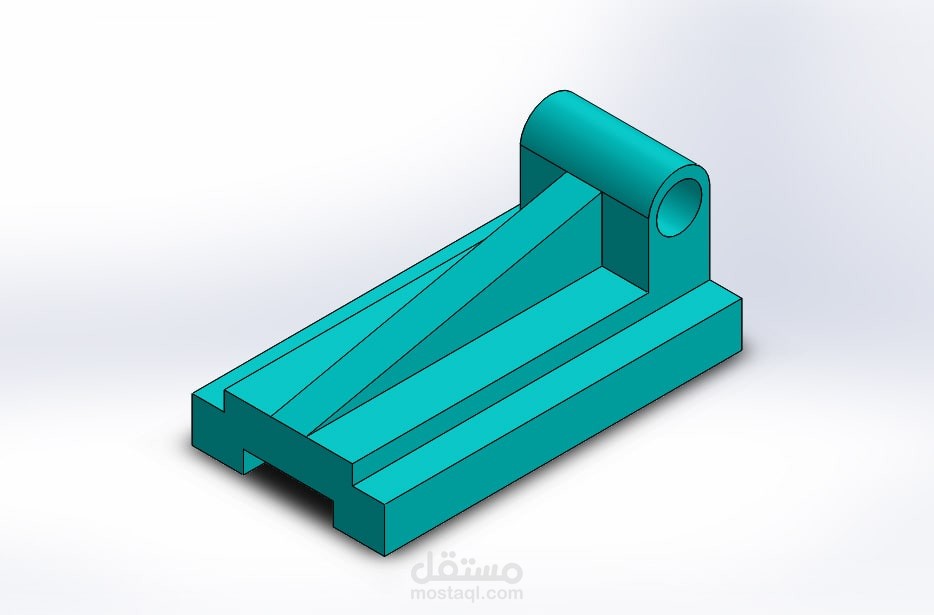 مثال عملي على برنامج solidworks